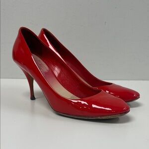 Miu Miu Glossy Red Heels